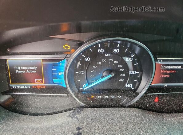 1FM5K8GT4HGA08471 2017 FORD EXPLORER Black ხელსაწყოთა პანელის ხედი