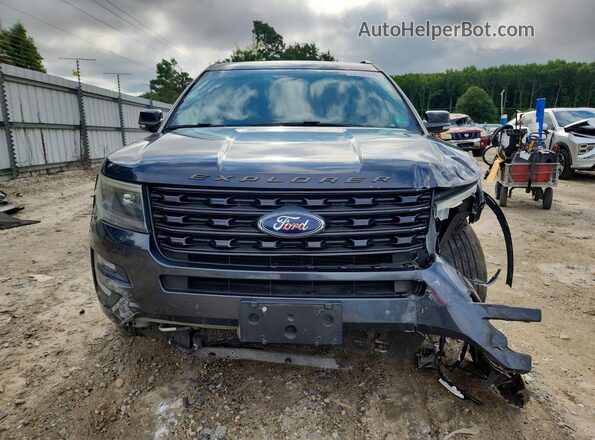 1FM5K8GT4HGA08471 2017 FORD EXPLORER Black წინა ხედი