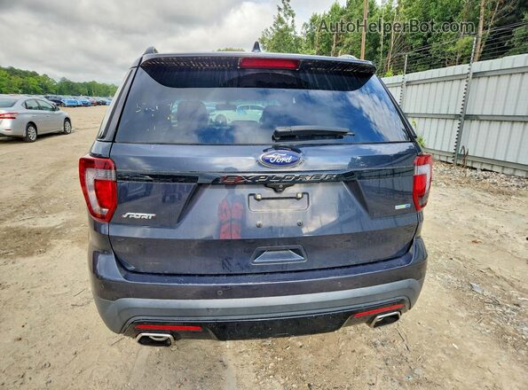 1FM5K8GT4HGA08471 2017 FORD EXPLORER Black უკანა ხედი