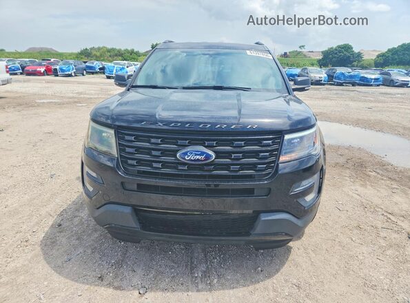 1FM5K8GT4HGC45087 2017 FORD EXPLORER Черный Вид спереди