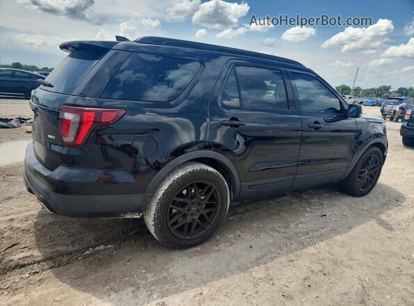1FM5K8GT4HGC45087 2017 FORD EXPLORER Черный Задняя правая четверть