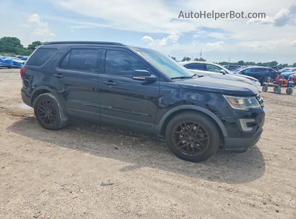 1FM5K8GT4HGC45087 2017 FORD EXPLORER Черный Передняя правая четверть