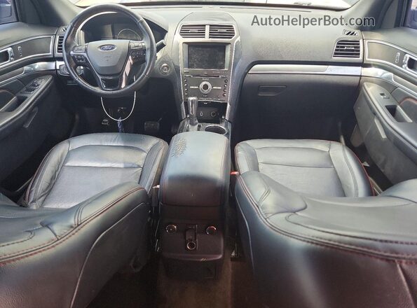 1FM5K8GT4HGC45087 2017 FORD EXPLORER Черный Вид панели приборов