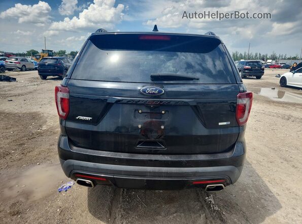 1FM5K8GT4HGC45087 2017 FORD EXPLORER Черный Вид сзади