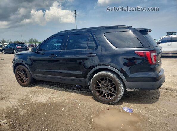 1FM5K8GT4HGC45087 2017 FORD EXPLORER Черный Задняя левая четверть