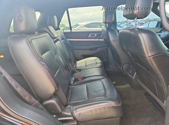 1FM5K8GT4HGC45087 2017 FORD EXPLORER Черный Вид задней части салона
