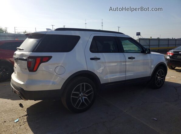 1FM5K8GT4HGD96169 2017 FORD EXPLORER Белый Задняя правая четверть