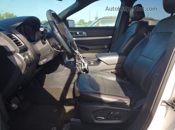 1FM5K8GT4HGD96169 2017 FORD EXPLORER Белый Вид салона спереди