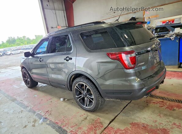 1FM5K8GT4KGA18876 2019 FORD EXPLORER Gray Trasero izquierdo