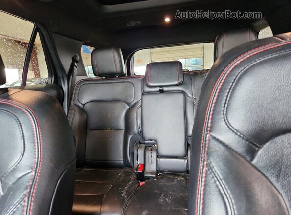 1FM5K8GT4KGA18876 2019 FORD EXPLORER Gray Vista de los asientos traseros