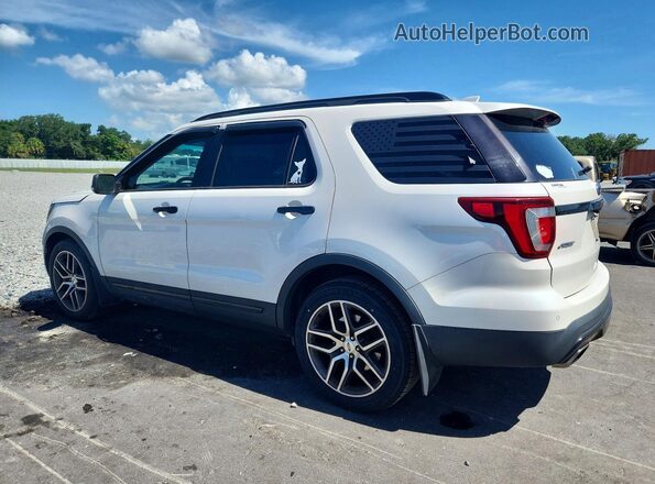 1FM5K8GT5GGC01937 2016 FORD EXPLORER White Tył lewy