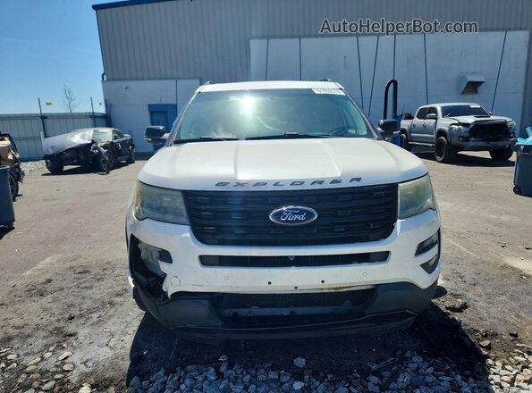 1FM5K8GT5GGC01937 2016 FORD EXPLORER White Widok z przodu