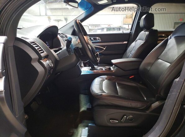 1FM5K8GT5GGC38700 2016 FORD EXPLORER Black Widok wnętrza z przodu