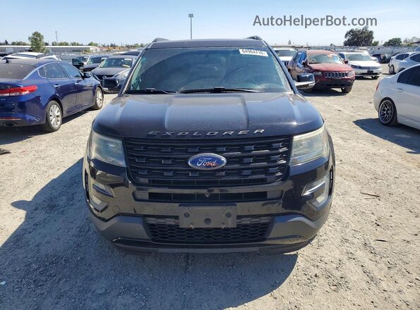 1FM5K8GT5GGC72488 2016 FORD EXPLORER Black Front view