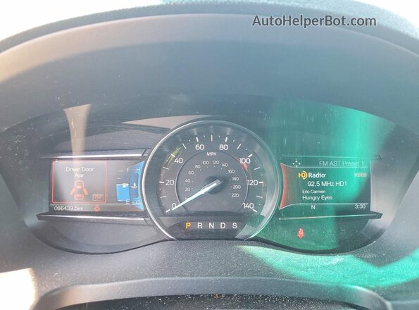1FM5K8GT5GGC72488 2016 FORD EXPLORER Black Instrument cluster view