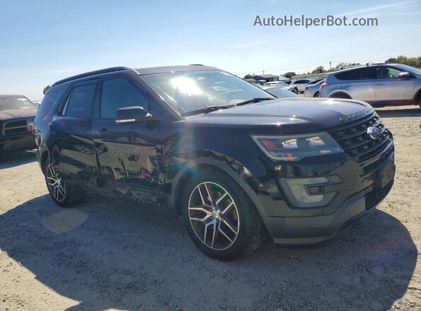 1FM5K8GT5GGC72488 2016 FORD EXPLORER Black Front right