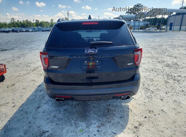 1FM5K8GT5GGC97360 2016 FORD EXPLORER Black Հետևի տեսք