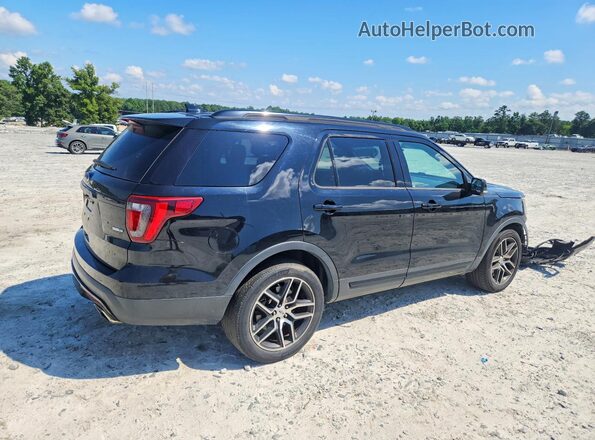 1FM5K8GT5GGC97360 2016 FORD EXPLORER Black Հետևի աջ