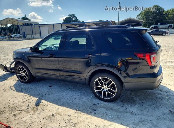 1FM5K8GT5GGC97360 2016 FORD EXPLORER Black Հետևի ձախ
