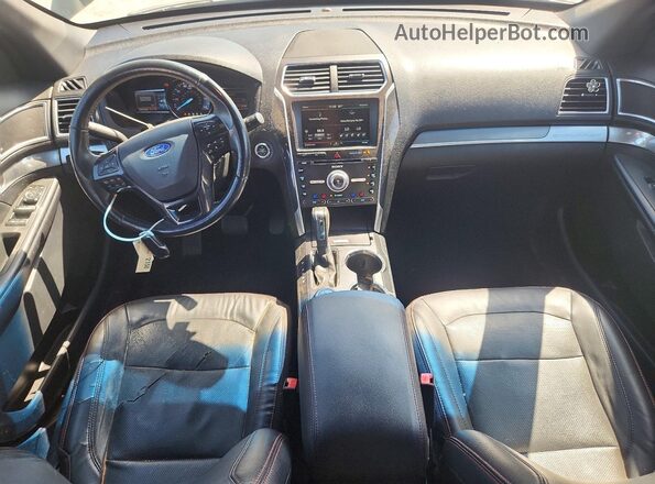 1FM5K8GT5GGC97360 2016 FORD EXPLORER Black Առջևի վահանակի տեսք