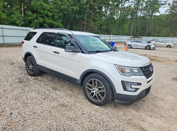 1FM5K8GT5GGD09569 2016 FORD EXPLORER White Front right