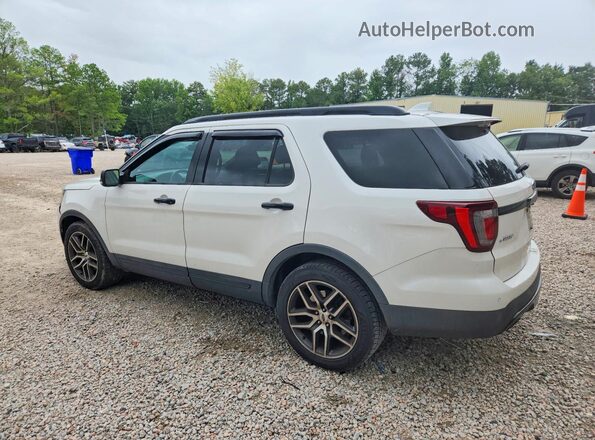 1FM5K8GT5GGD09569 2016 FORD EXPLORER White Rear left