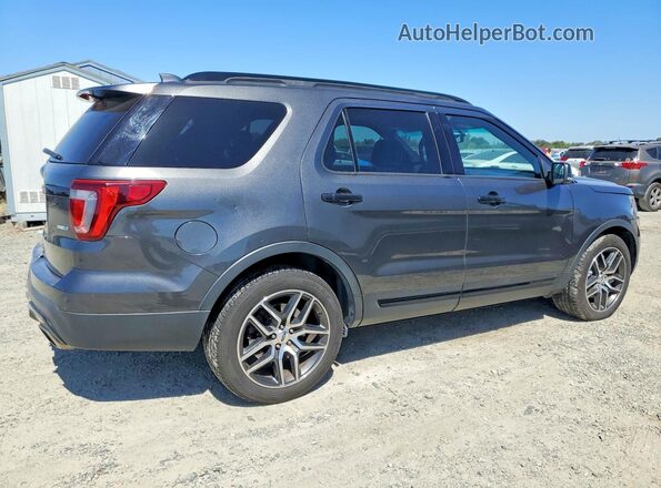 1FM5K8GT5HGA88461 2017 FORD EXPLORER Charcoal Задня права чверть