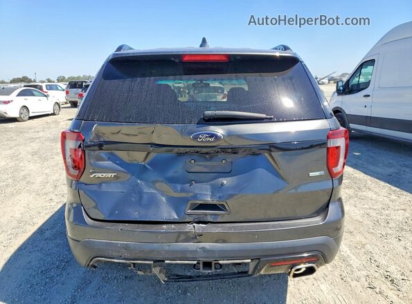 1FM5K8GT5HGA88461 2017 FORD EXPLORER Charcoal Вид ззаду