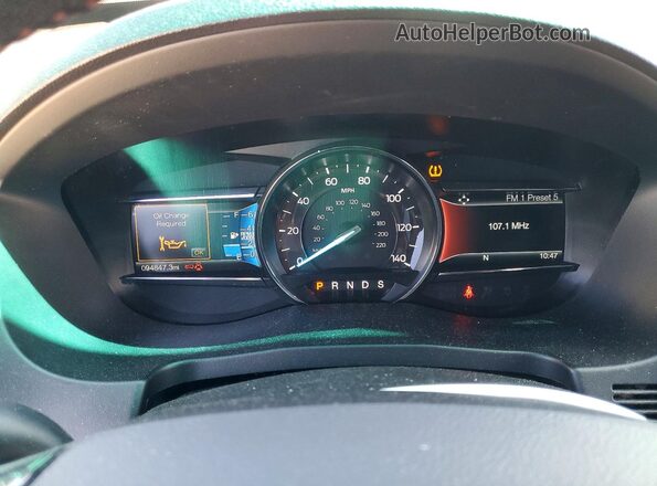 1FM5K8GT5HGA88461 2017 FORD EXPLORER Charcoal Вид щитка приладів