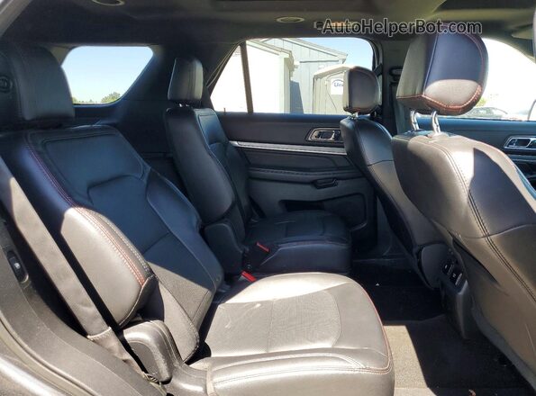 1FM5K8GT5HGA88461 2017 FORD EXPLORER Charcoal Вид задньої частини салону