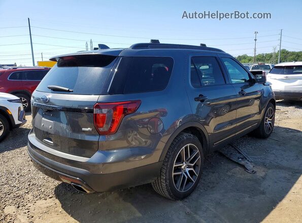 1FM5K8GT5HGC53375 2017 FORD EXPLORER Gray უკანა მარჯვენა