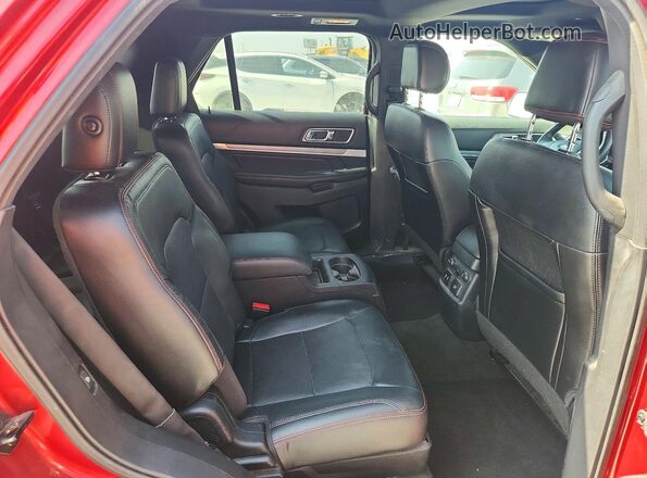1FM5K8GT6GGA24637 2016 FORD EXPLORER Red უკანა სალონის ხედი