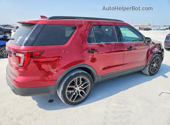 1FM5K8GT6GGA24637 2016 FORD EXPLORER Red უკანა მარჯვენა