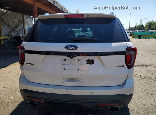 1FM5K8GT6HGC36889 2017 FORD EXPLORER Белый Вид сзади