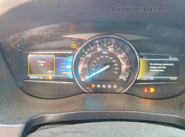 1FM5K8GT6HGC36889 2017 FORD EXPLORER Белый Вид щитка приборов