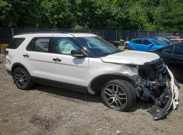 1FM5K8GT6HGD51931 2017 FORD EXPLORER White Przód prawy