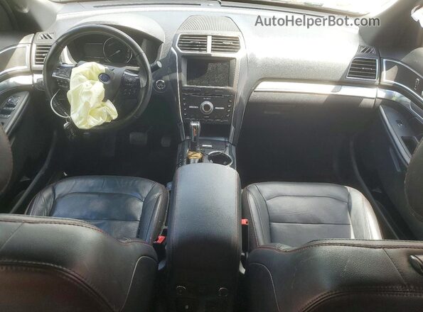 1FM5K8GT6HGD51931 2017 FORD EXPLORER White Widok deski rozdzielczej