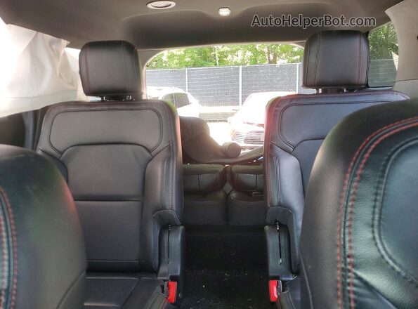 1FM5K8GT6HGD51931 2017 FORD EXPLORER White Widok tylnych siedzeń