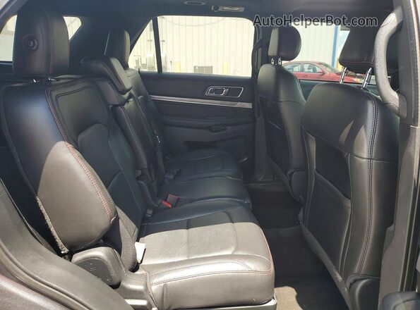 1FM5K8GT6HGD78725 2017 FORD EXPLORER Charcoal Vista interior trasera