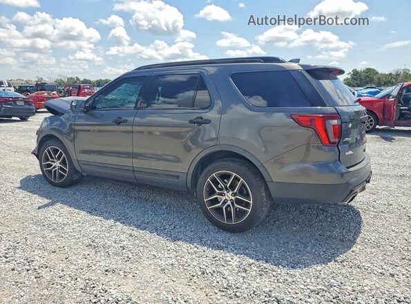 1FM5K8GT6HGD78725 2017 FORD EXPLORER Charcoal Trasero izquierdo