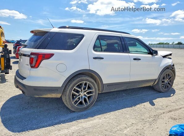 1FM5K8GT6KGA32827 2019 FORD EXPLORER White Tył prawy