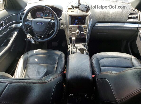 1FM5K8GT6KGA32827 2019 FORD EXPLORER White Widok deski rozdzielczej