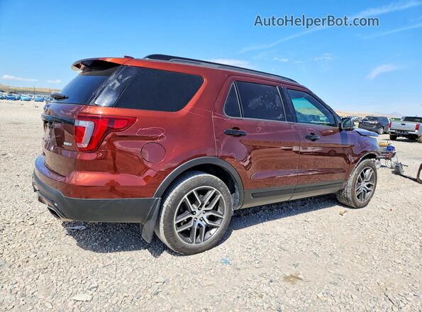 1FM5K8GT7GGA85477 2016 FORD EXPLORER Orange Tył prawy