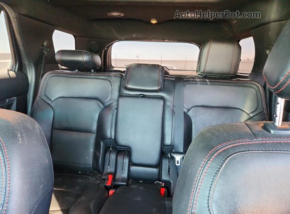1FM5K8GT7GGA85477 2016 FORD EXPLORER Orange Widok tylnych siedzeń