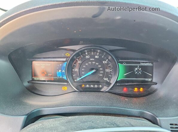1FM5K8GT7GGA85477 2016 FORD EXPLORER Orange Widok zestawu wskaźników