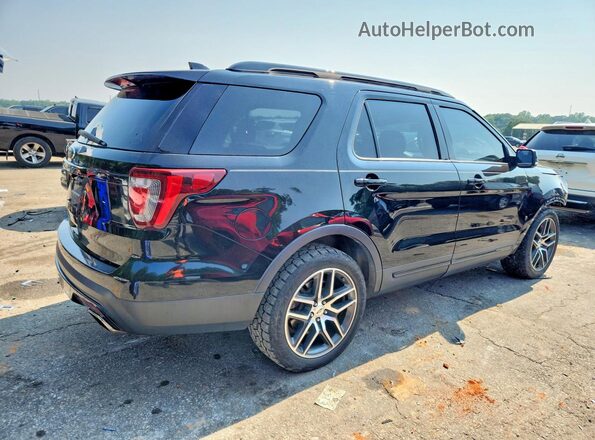 1FM5K8GT7HGC51028 2017 FORD EXPLORER Black Rear right
