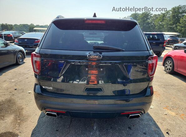 1FM5K8GT7HGC51028 2017 FORD EXPLORER Black Rear view