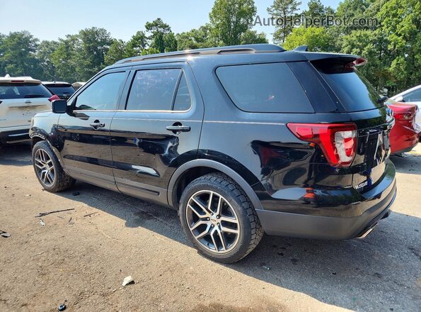 1FM5K8GT7HGC51028 2017 FORD EXPLORER Black Rear left