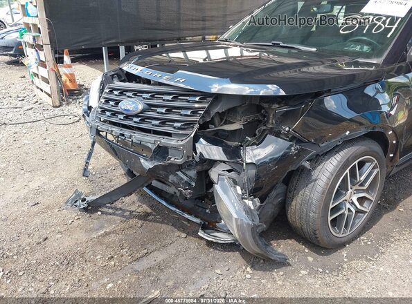 1FM5K8GT7HGE26748 2017 FORD EXPLORER Black Вид спереду
