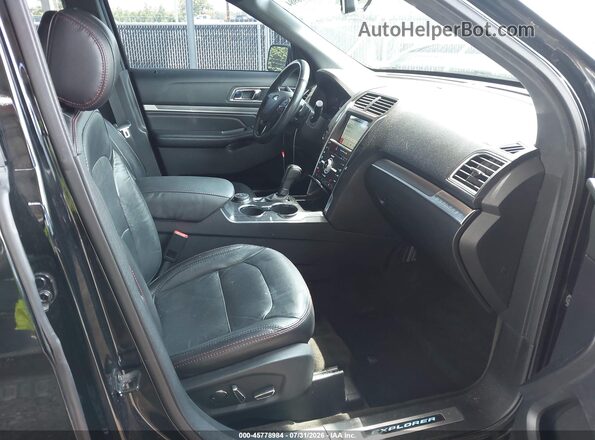 1FM5K8GT7HGE26748 2017 FORD EXPLORER Black Вид салону спереду
